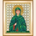 Набор для вышивания бисером ЧАРИВНА МИТЬ "Икона святой мученицы Зинаиды"